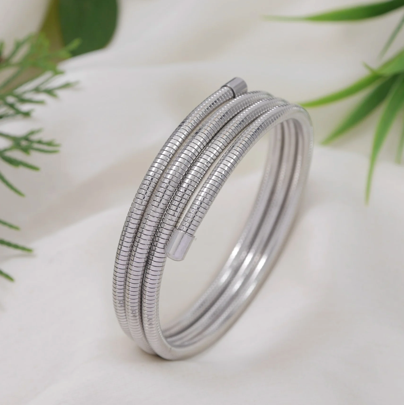 Modern Coil Wrap Bracelet