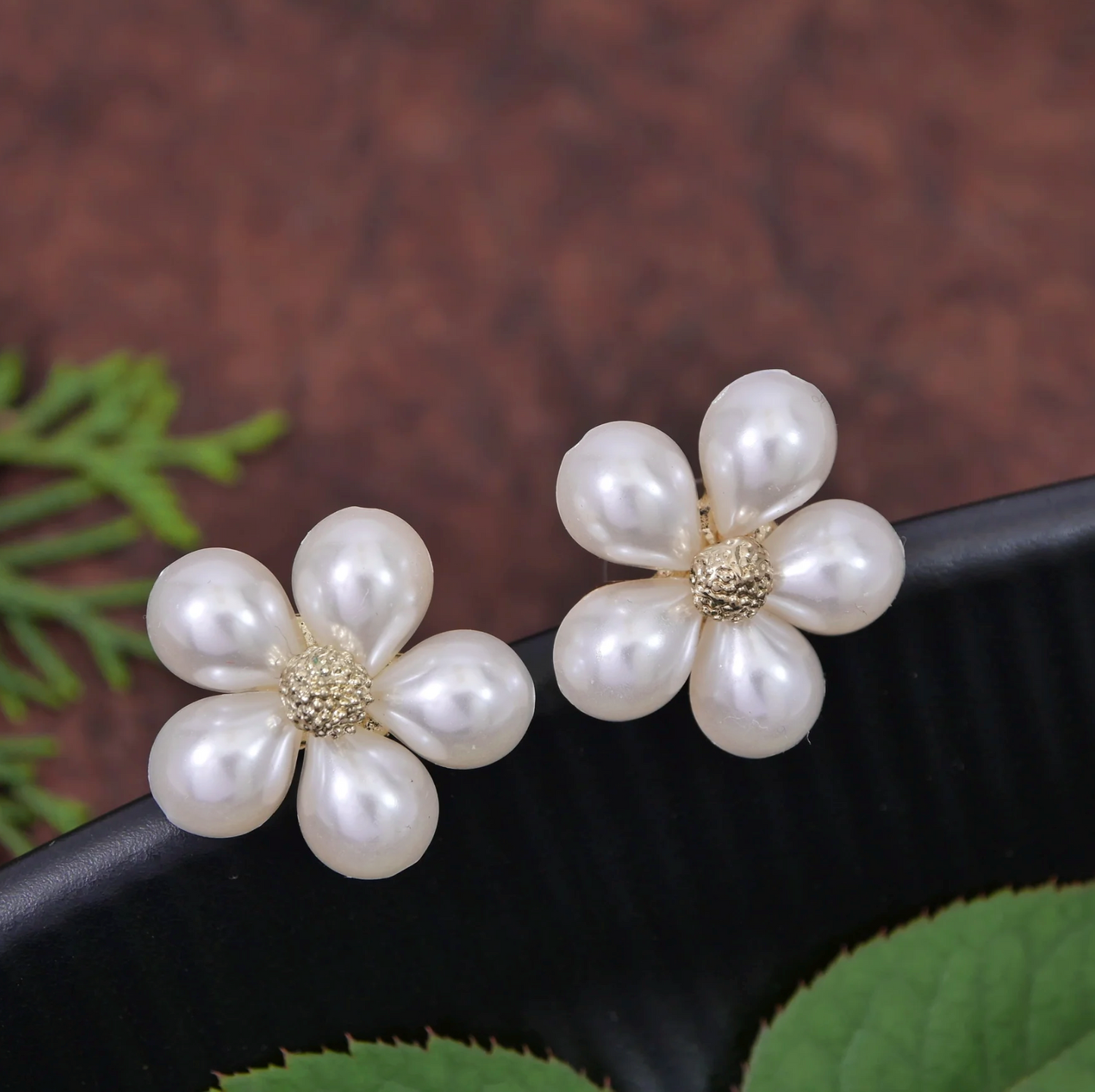 Classic Pearl Blossom Studs