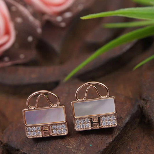Chic Handbag Stud Earrings